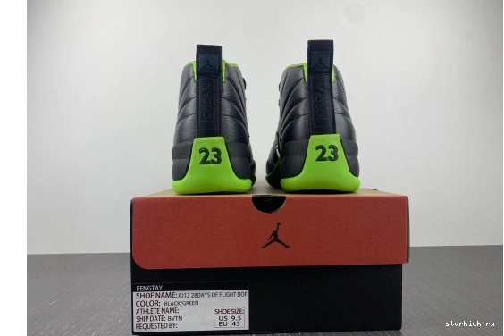 Jordan DOF 12 AJ12 GREEN BLACK FLIGHT 0802